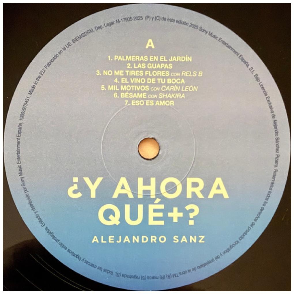 ALEJANDRO SANZ - Y AHORA QUE MAS | VINILO