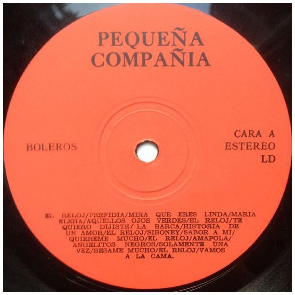 PEQUEÑA COMPAÑÍA - BOLEROS | VINILO USADO