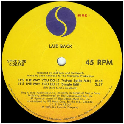 LAID BACK - ONE LIFE | 12'' MAXI SINGLE USADO