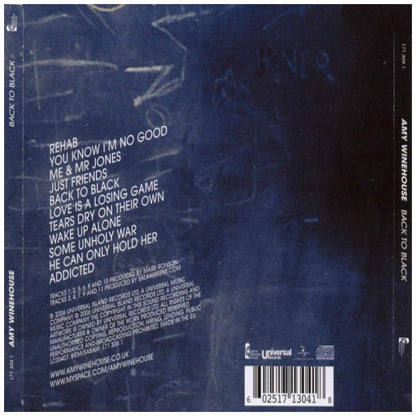 AMY WINEHOUSE - BACK TO BLACK | CD