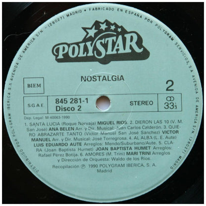 NOSTALGIA - 25 CANCIONES INOLVIDABLES-VARIOUS ARTIST (2LP) | VINILO USADO
