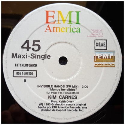 KIM CARNES - INVISIBLE HANDS | 12'' MAXI SINGLE USADO