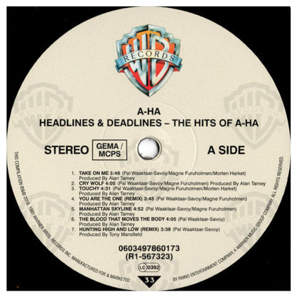 A-HA - HEADLINES AND DEADLINES | VINILO