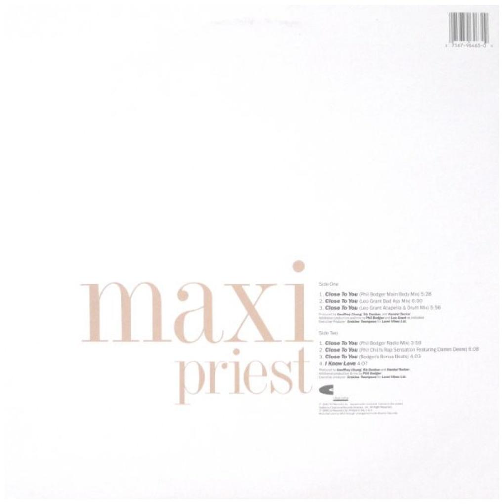 MAXI PRIEST - CLOSE TO ME | 12'' MAXI SINGLE USADO