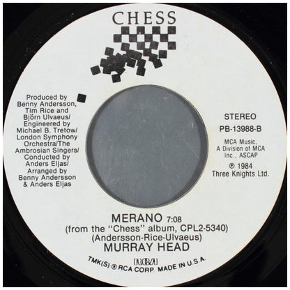 MURRAY HEAD - ONE NIGHT IN BANGKOK | 7" SINGLE USADO