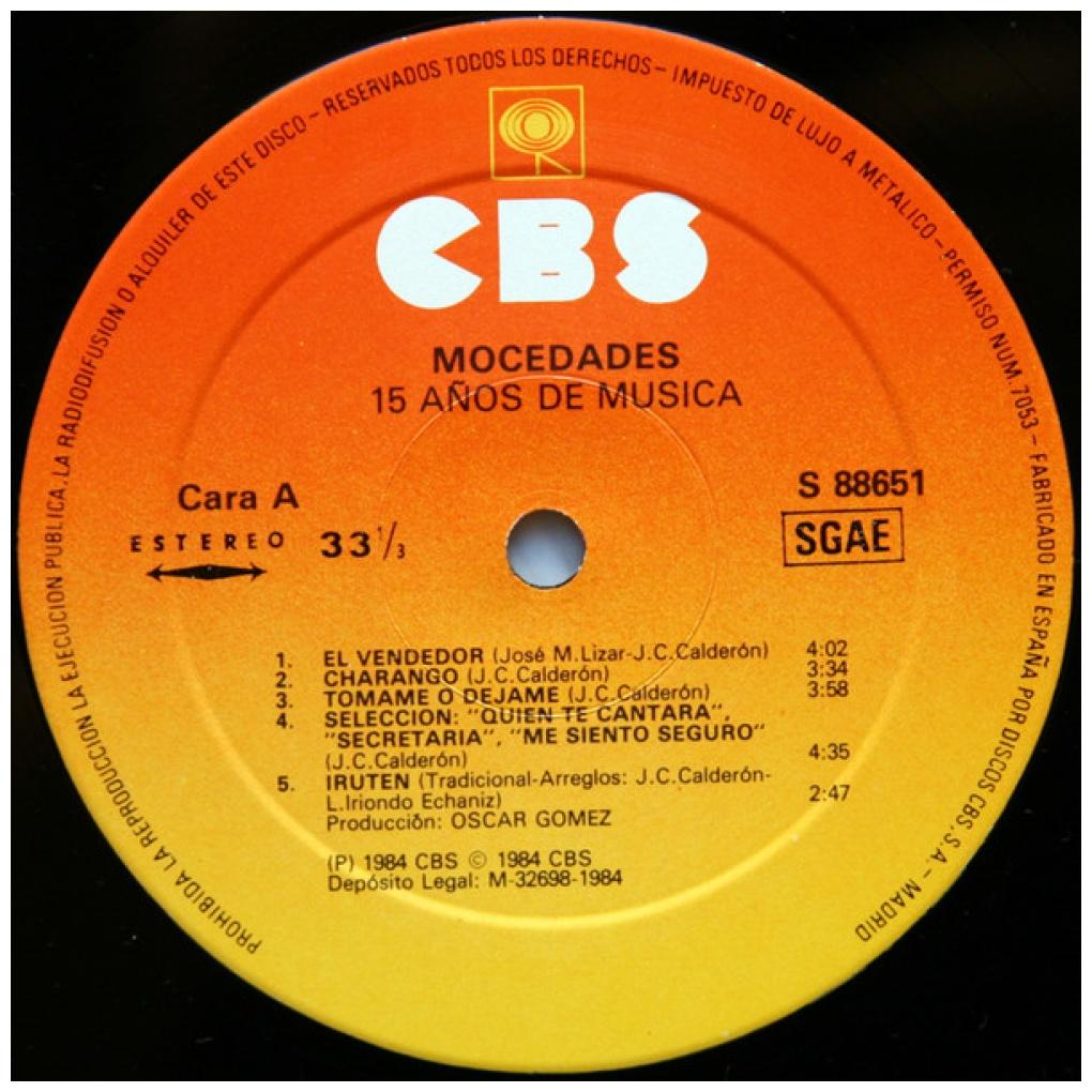 MOCEDADES - 15 AÑOS DE MUSICA (2LP) | VINILO USADO