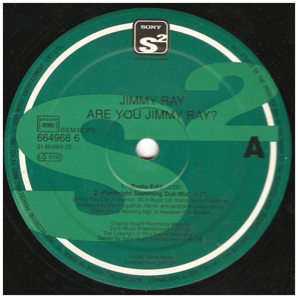 JIMMY RAY - ARE YOU JIMMY RAY ? | 12'' MAXI SINGLE USADO
