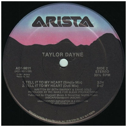 TAYLOR DAYNE - TELL IT TO MY HEART | 12'' MAXI SINGLE USADO