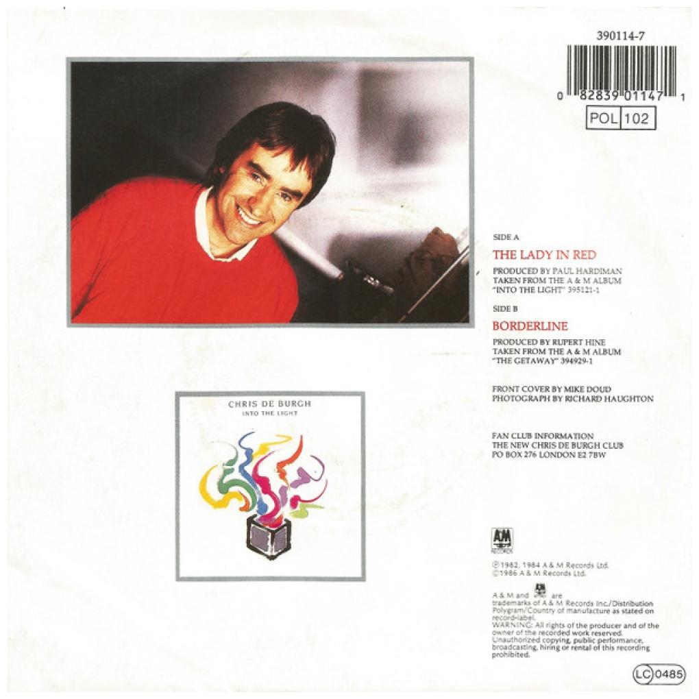 CHRIS DE BURGH - THE LADY IN RED | 7" SINGLE USADO