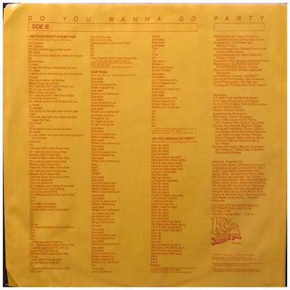 KC & THE SUNSHINE BAND - DO YOU WANNA GO PARTY (VDE-NUEVO/SELLADO) | VINILO USADO