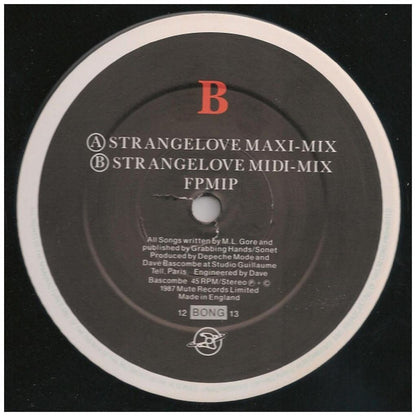 DEPECHE MODE - STRANGE LOVE | 12'' MAXI SINGLE USADO