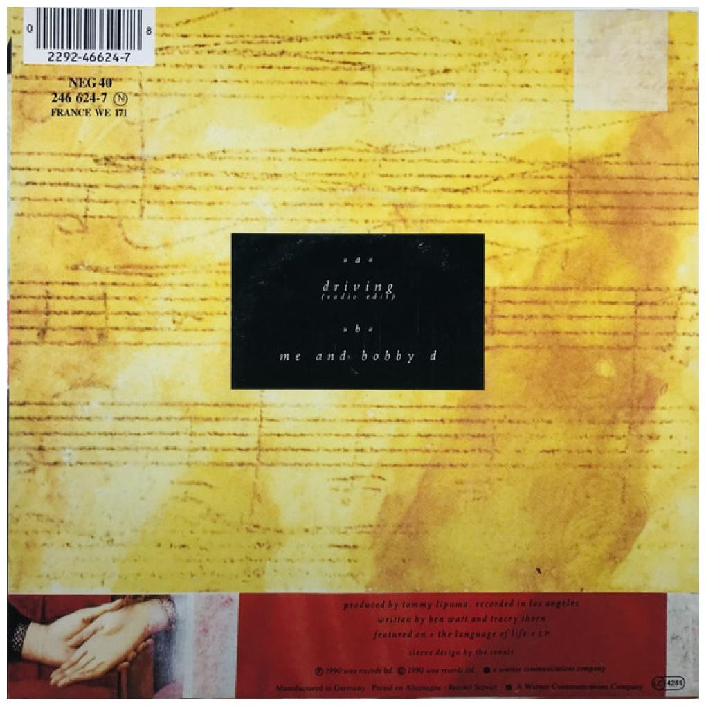 EVERYTHING BUT THE GIRL - DRIVING | 7" SINGLE USADO