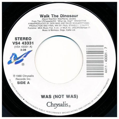 WAS (NOT WAS) - WALK THE DINOSSAUR | 7" SINGLE VINILO USADO