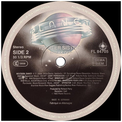 POINTER SISTERS - BREAK OUT | VINILO USADO