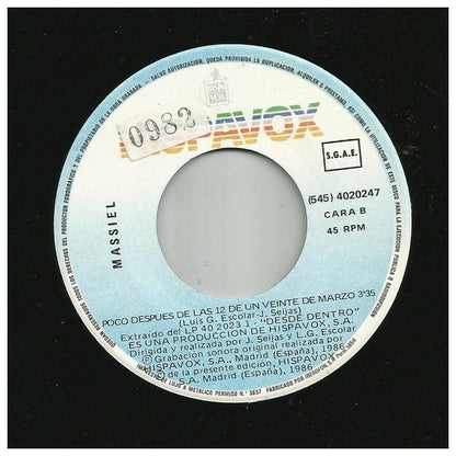 MASSIEL - TODO LO QUE CAMBIE POR TI | 7" SINGLE VINILO USADO