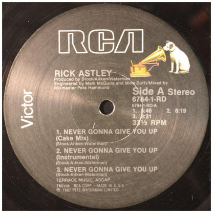 RICK ASTLEY - NEVER GONNA GIVE YOU UP NUEVO/SELLADO | 12'' MAXI SINGLE USADO