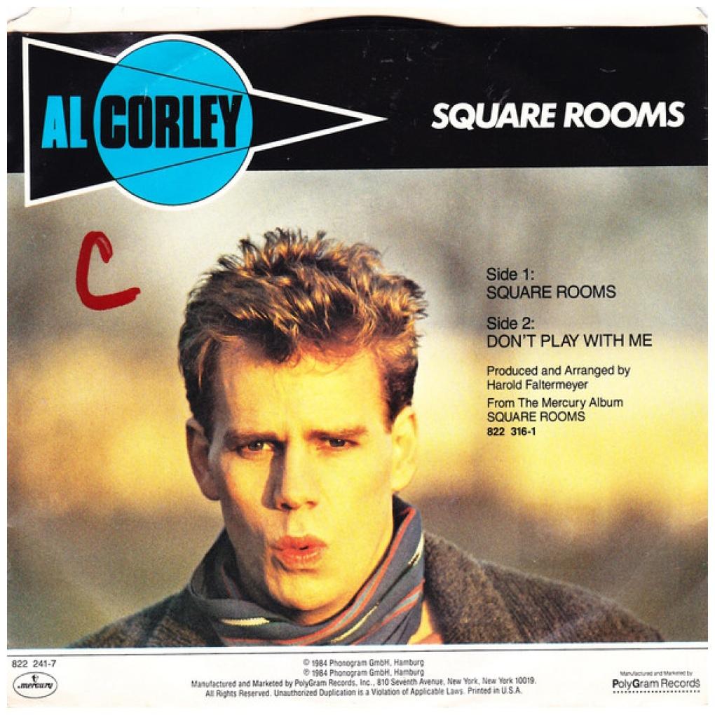 AL CORLEY - SQUARE ROOMS | 7" SINGLE USADO