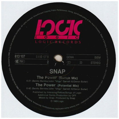 SNAP! - THE POWER | 12'' MAXI SINGLE USADO