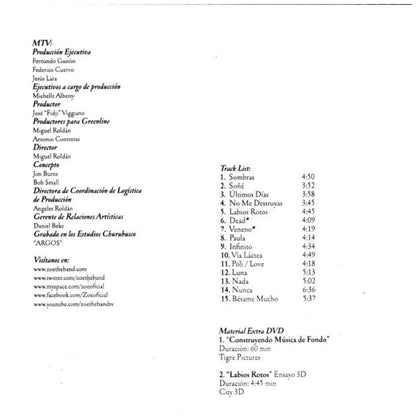 ZOE - MTV UNPLUGGED (CD+DVD) | CD