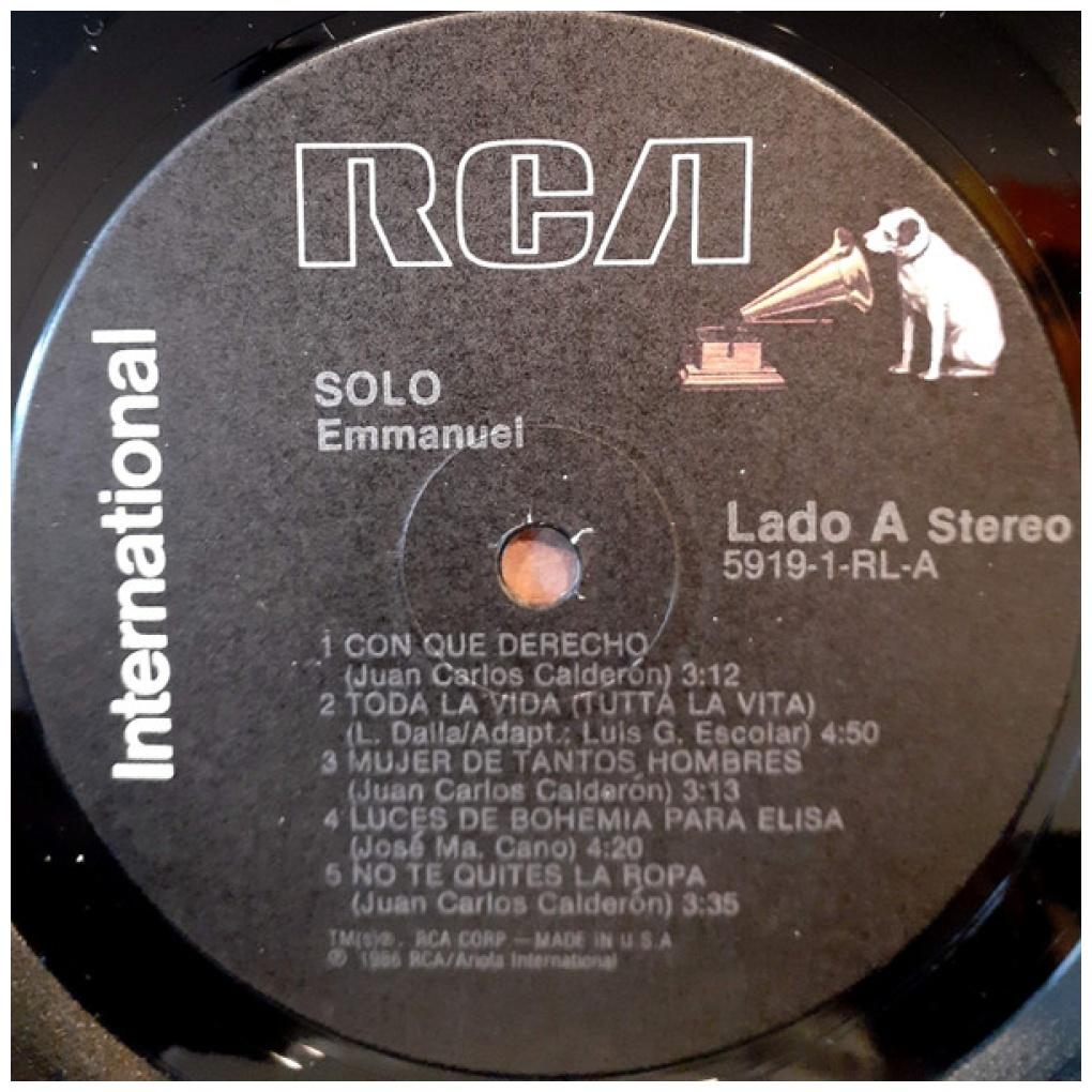 EMMANUEL - SOLO | VINILO USADO