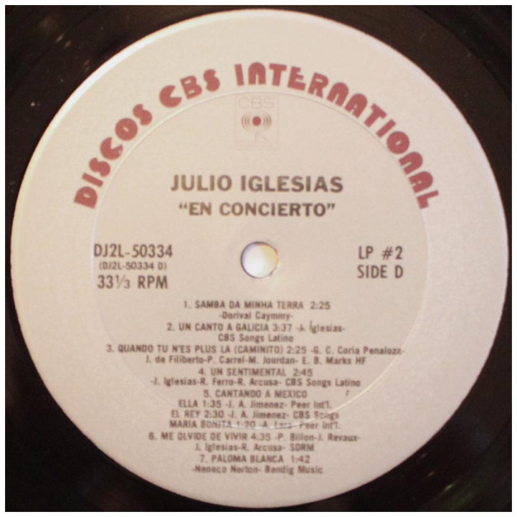 JULIO IGLESIAS  - EN CONCIERTO (2LP) | VINILO USADO