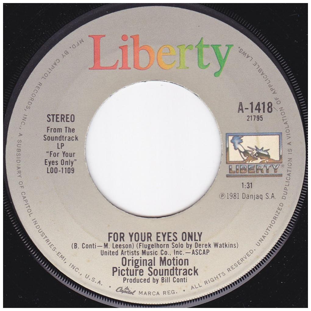 SHEENA EASTON - FOR YOUR EYES ONLY | 7" SINGLE USADO