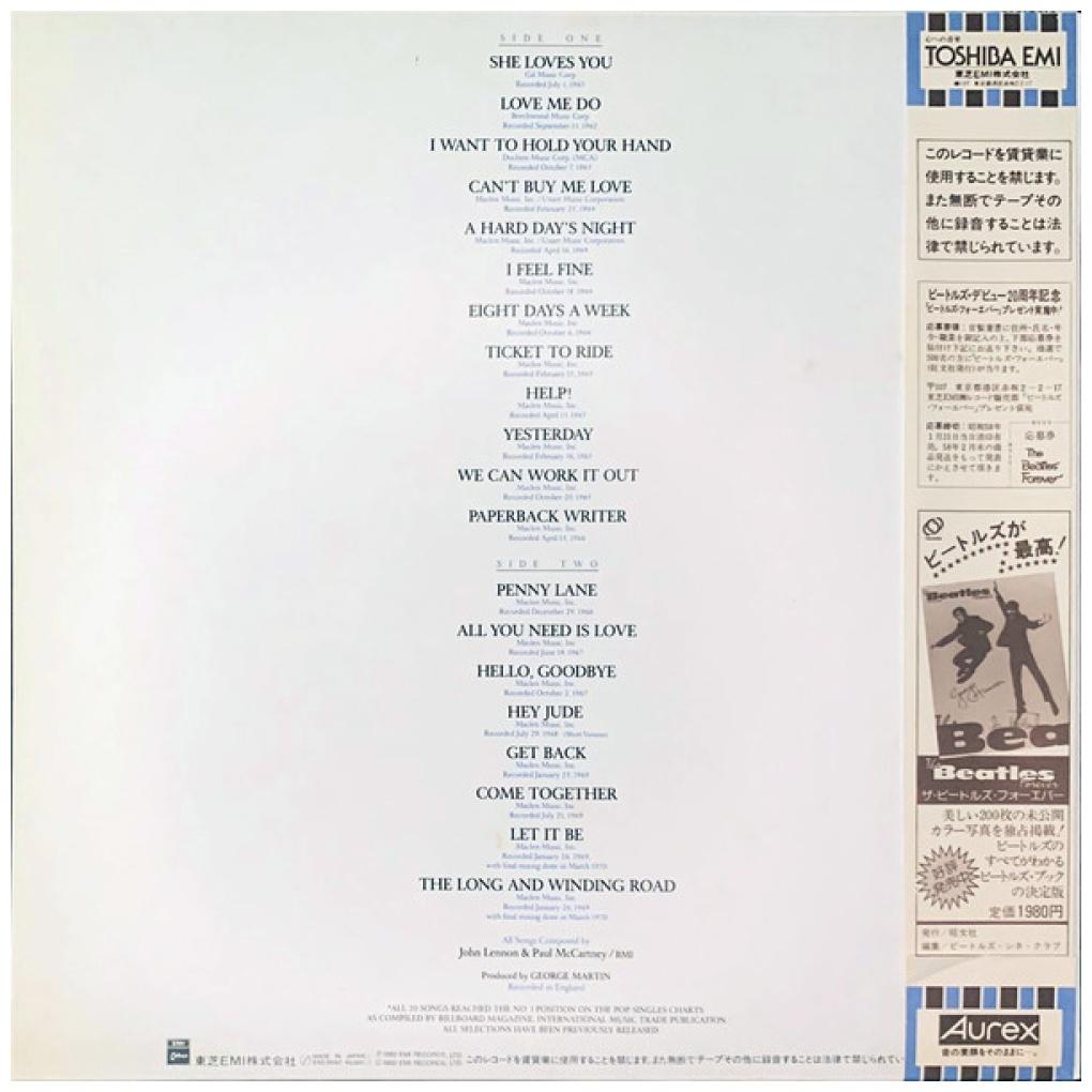 THE BEATLES - 20 GREATEST HITS (JAPAN EDITION) | VINILO USADO