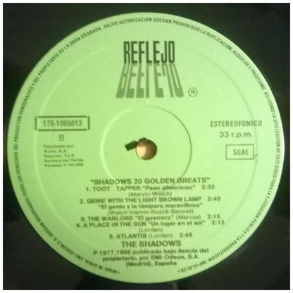 THE SHADOWS - 20 GOLDEN GREATS (2LP) | VINILO USADO
