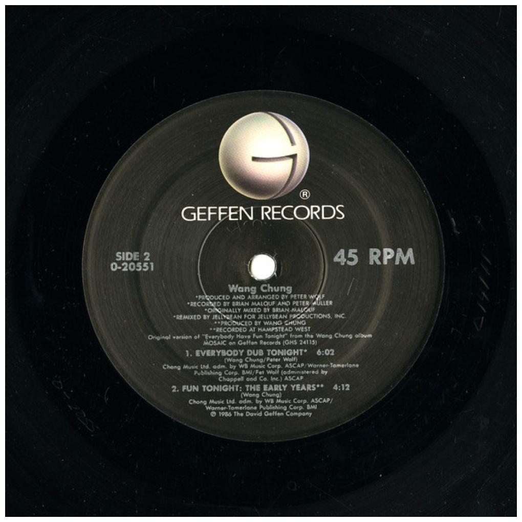 WANG CHUNG - EVERYBODY HAVE FUN TONIGHT | 12'' MAXI SINGLE USADO