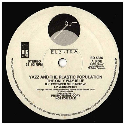 YAZZ AND THE PLASTIC POPULATION - THE ONLY WAY IS UP | 12" MAXI SINGLE USADO