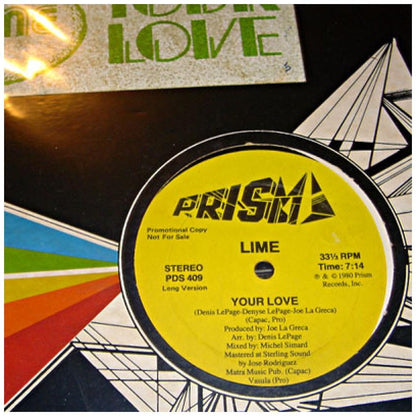 LIME - YOUR LOVE (PROMO COPY) | 12'' MAXI SINGLE USADO