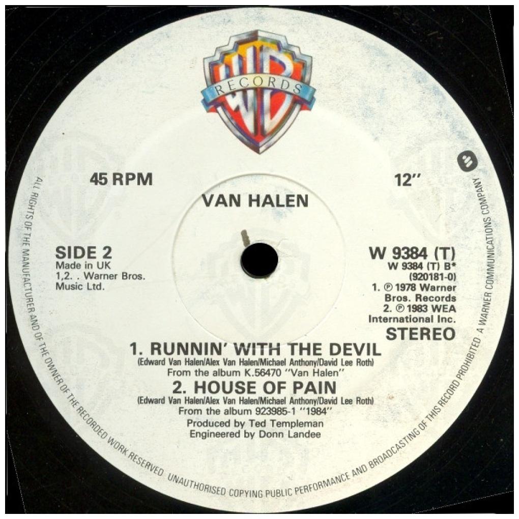 VAN HALEN - JUMP! | 12'' MAXI SINGLE USADO