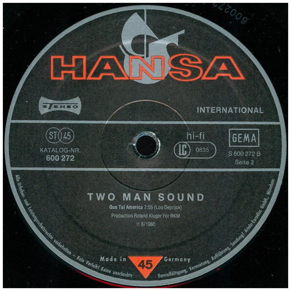 TWO MAN SOUND - DISCO SAMBA/QUE TAL AMERICA | 12'' MAXI SINGLE USADO
