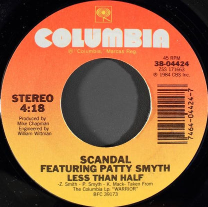 SCANDAL FT. PATTY SMITH - THE WARRIOR | 7" SINGLE VINILO USADO