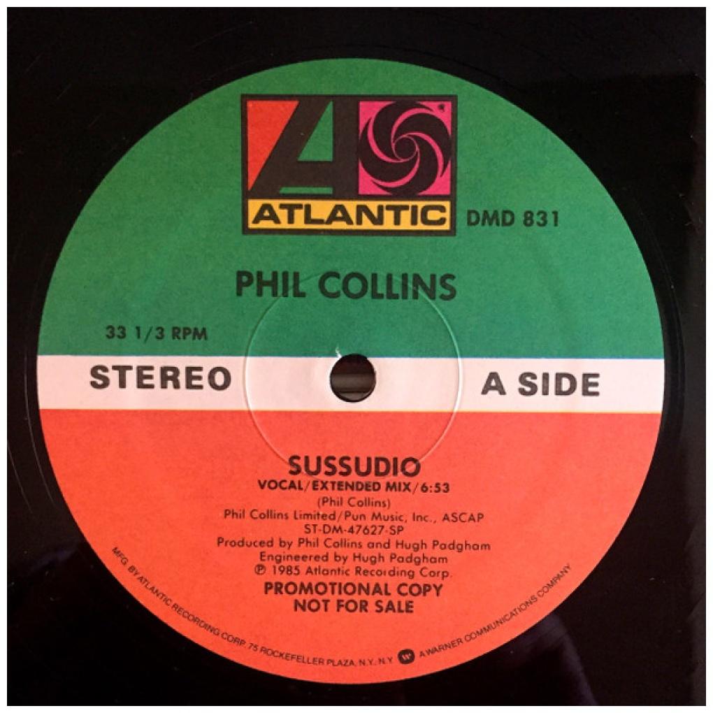 PHIL COLLINS - SUSSUDIO (PROMO COPY) | 12'' MAXI SINGLE USADO
