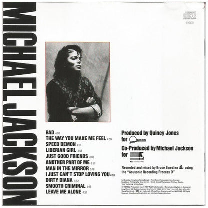 MICHAEL JACKSON - BAD | CD