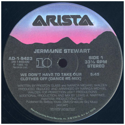 JERMAINE STEWARD - WE DON'T HAVE TO TAKE OUR CLOTHES OFF | 12" MAXI SINGLE VINILO USADO