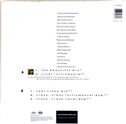 JOHNNY CLEGG & SAVUKA - CRUEL, CRAZY, BEAUTIFUL WORLD | 12" MAXI SINGLE USADO