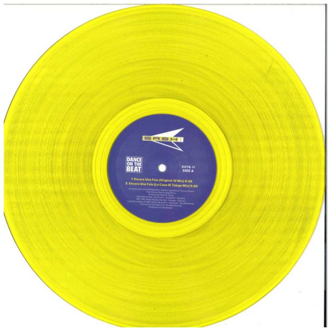 SASH! - ENCORE UNE FOIS (YELLOW VINYL) | 12" MAXI SINGLE VINILO