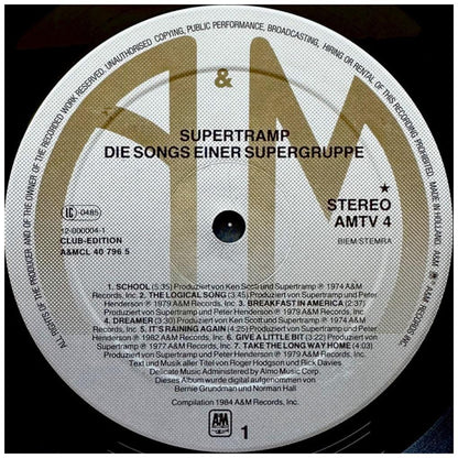 SUPERTRAMP - DIE SONGS EINER: THE BEST OF | VINILO USADO