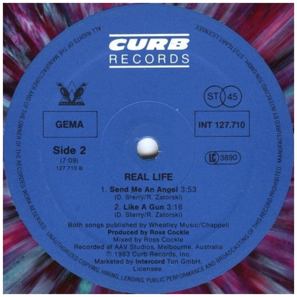 REAL LIFE - SEND ME AN ANGEL (PLATTE MEHRFARBIGEM VINYL) | 12'' MAXI SINGLE USADO