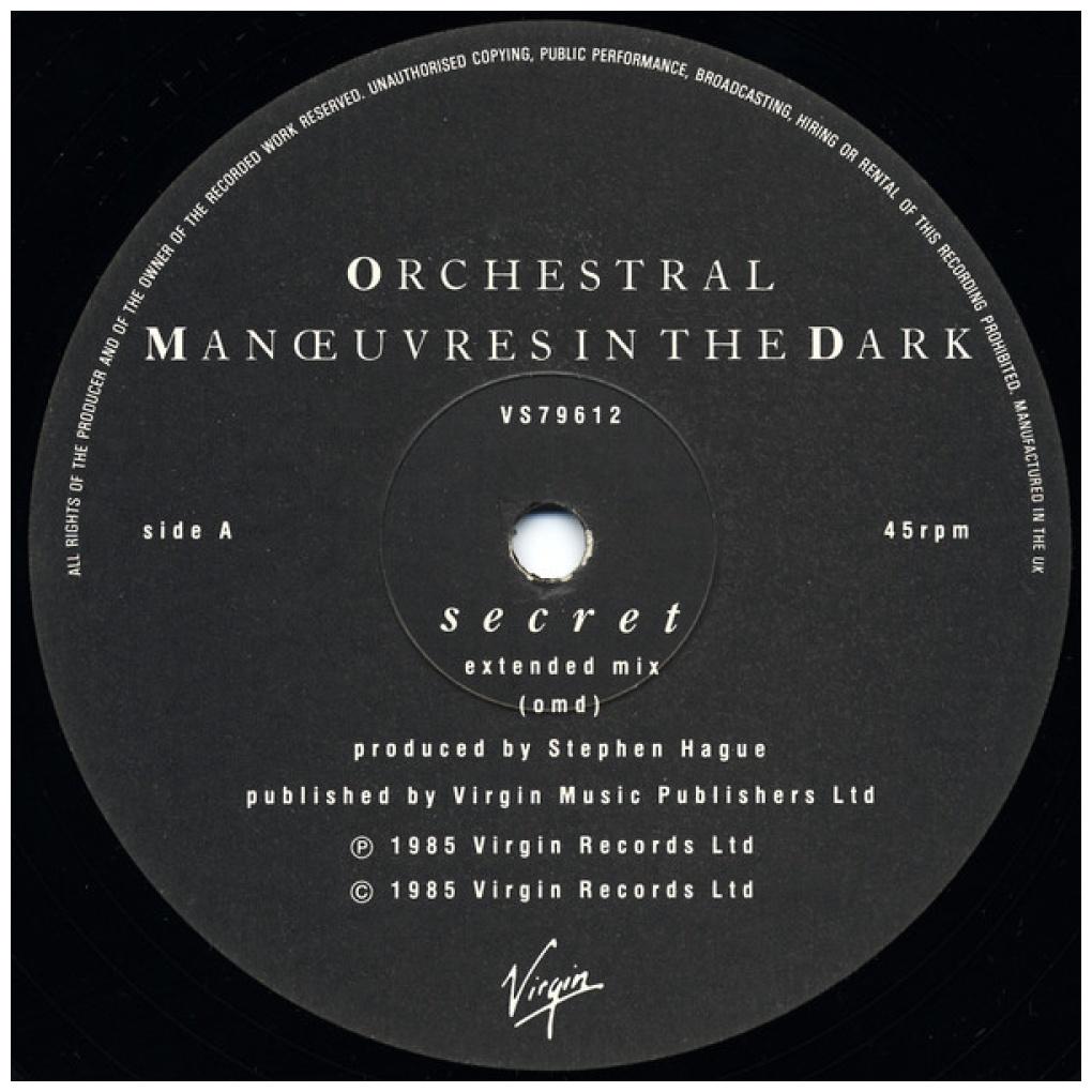 ORCHESTRAL MANOEUVRES IN THE DARK - SECRET | 12'' MAXI SINGLE USADO