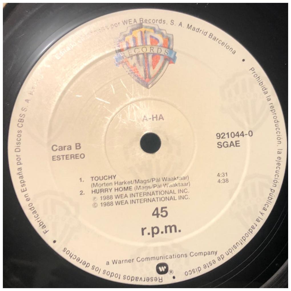A-HA - TOUCHY! | 12'' MAXI SINGLE USADO