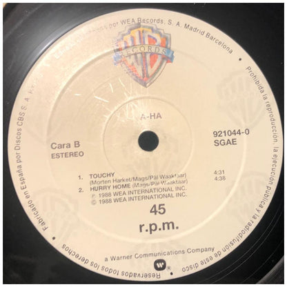 A-HA - TOUCHY! | 12'' MAXI SINGLE USADO