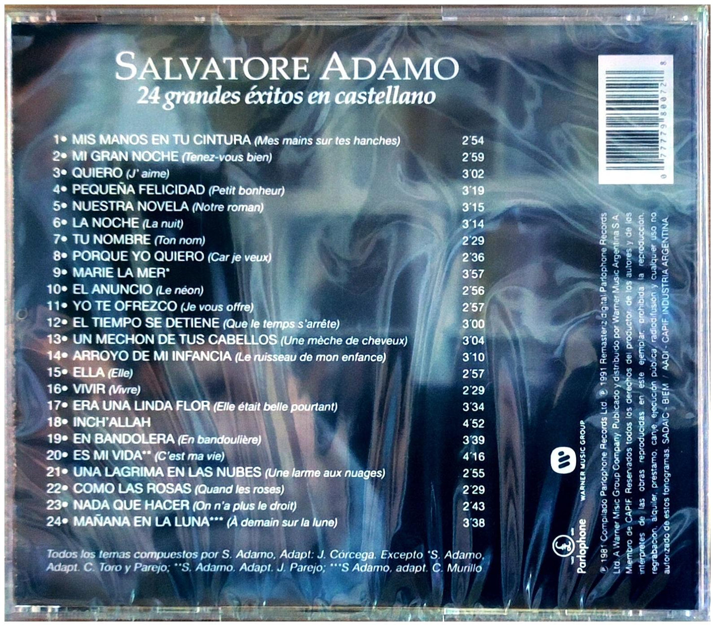 ADAMO - 24 GRANDES EXITOS EN CASTELLANO | CD