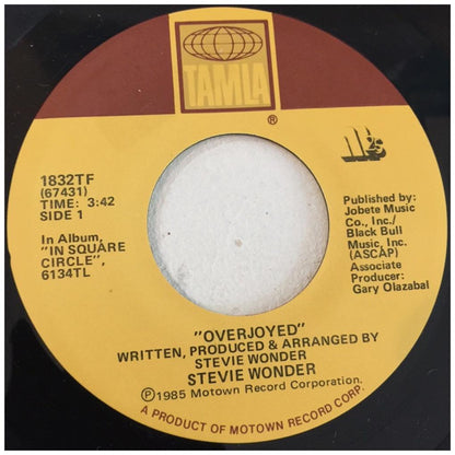 STEVIE WONDER - OVERJOYED | 7" SINGLE USADO