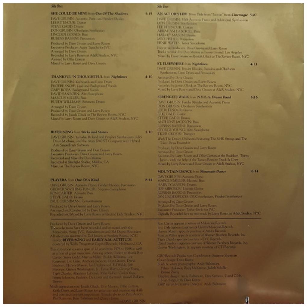 DAVE GRUSIN - COLLECTION | VINILO USADO