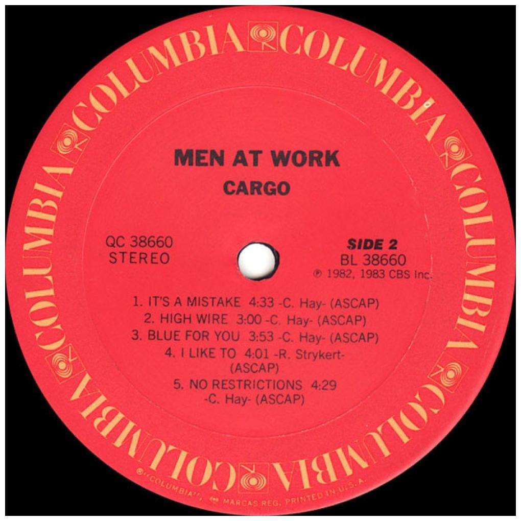 MEN AT WORK - CARGO | VINILO USADO