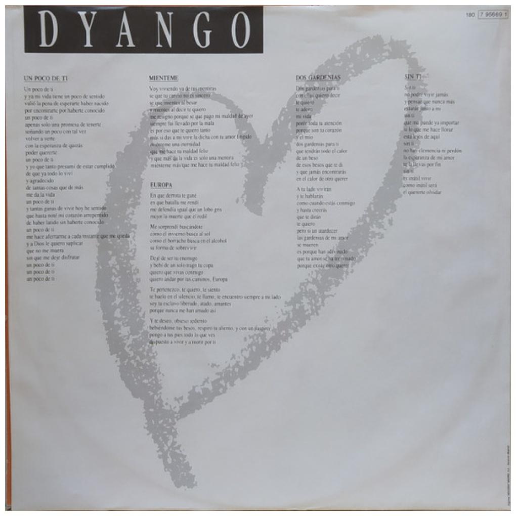 DYANGO - CORAZON DE BOLERO | VINILO USADO