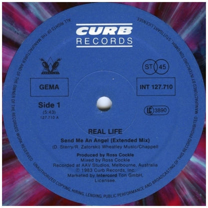 REAL LIFE - SEND ME AN ANGEL (PLATTE MEHRFARBIGEM VINYL) | 12'' MAXI SINGLE USADO